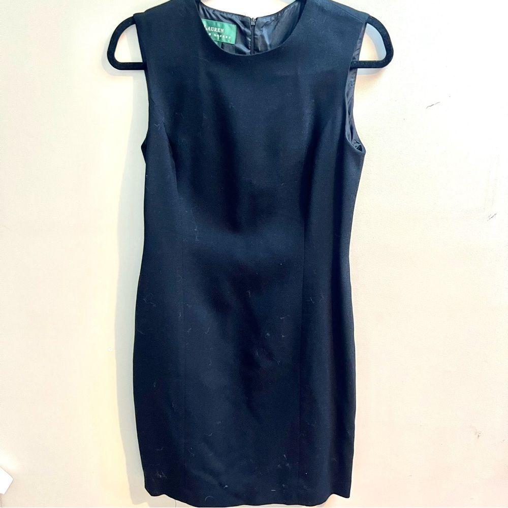 Lauren Ralph Lauren Black Sleeveless Sheath Dress 8